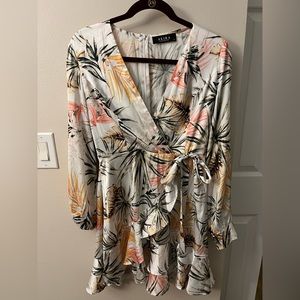 AKIRA Tropical Print Dress